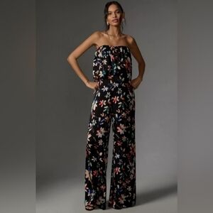 ANTHROPOLOGIE Corey Lynn Calter Strapless Printed Jumpsuit *NWT* LARGE